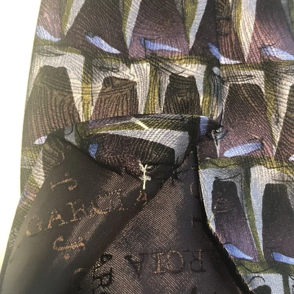 3 Jerry Garcia Grateful Dead 100% Silk Ties 1996 Hieroglyphics Col. 25 Abstract